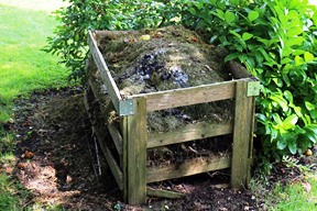 Composting organic materials to make humus and create rich, fertile soil